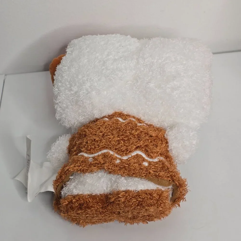 Hello Kitty Gingerbread Plush‎ Hugger Pillow Sanrio 2024 NEW Polka Dot Bow